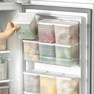 6 PIECE FRIDGE STORAGE CONTAINER